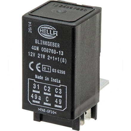 Hella Flasher unit, 6-pin, 12 V